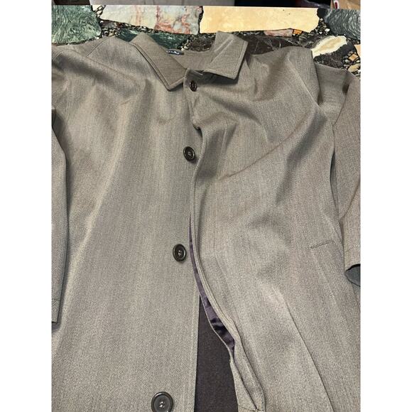 Movimento 4 Buttons 100% Wool Coat Made In Italy Size 50 Olive Green - Picture 5 of 9